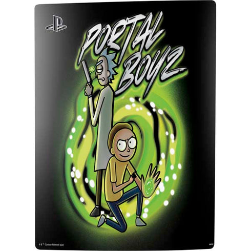 Adult Swim Rick and Morty Portal Boyz PS5 Digital Edition Console Skin